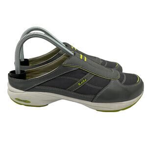 Keds Savvy Mule Slip On Shoes Walking Leather Gray Green Womens Size 8